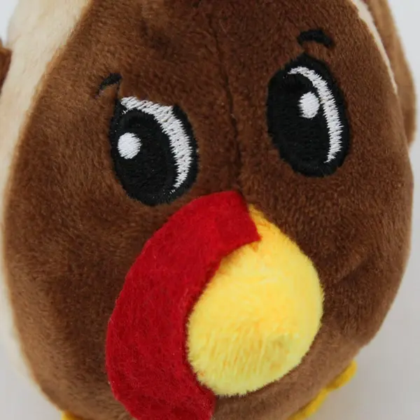 Outward Hound Raise the Woof Crinkly Round Chicken Dog Toy