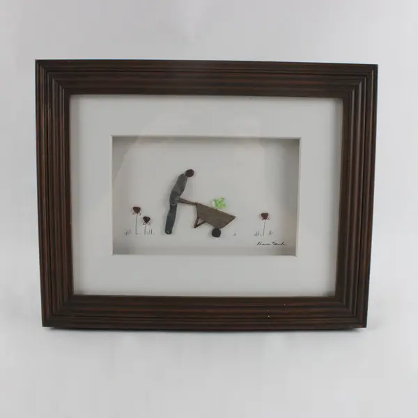 DEMDACO Sharon Nowlan Framed Garden Theme Minimalist Art 