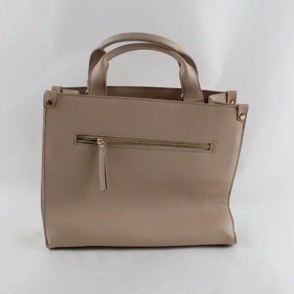 I.N.C. Beige Studded Faux Leather Women's Handbag Purse