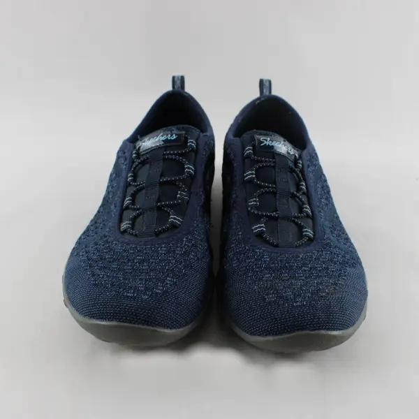 Skechers Breathe Easy Fortune Knit Slip-On Sneakers Navy Women's 8