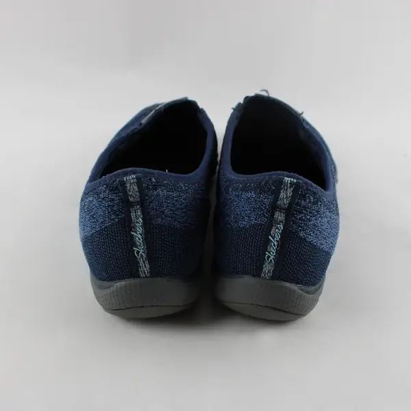Skechers Breathe Easy Fortune Knit Slip-On Sneakers Navy Women's 8