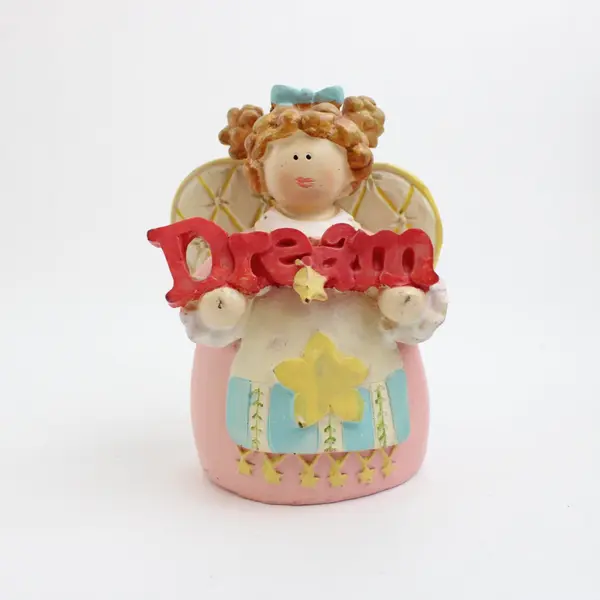 Dream Imagine Believe Angel Figurines Set of 3 Cherub Decor