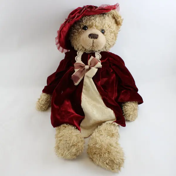 SUP#715276 JC Penney Golden Bear Victorian Holiday Teddy Bear Plush 26.75"