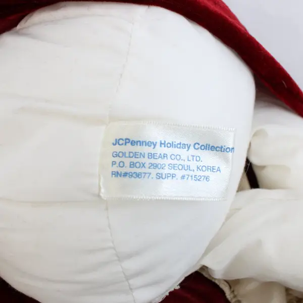 SUP#715276 JC Penney Golden Bear Victorian Holiday Teddy Bear Plush 26.75"