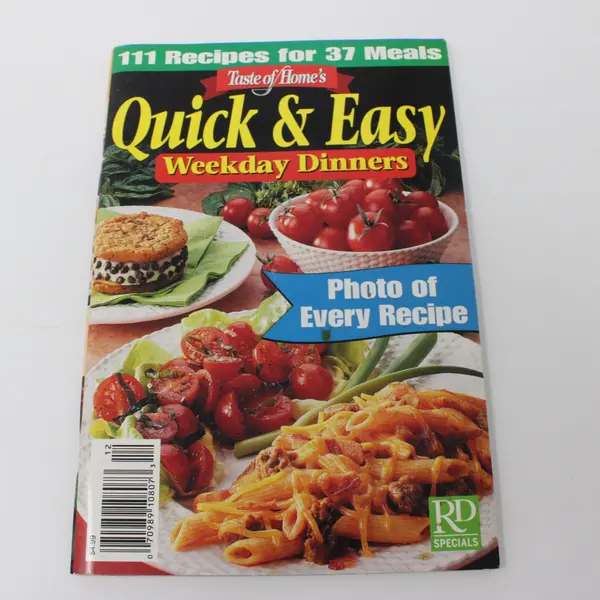 Lot 2 Preowned Books Taste of Home Quick & Easy Dinners; Thy Hand Hath Provided