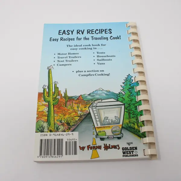 Easy RV Recipes Ferne Holmes 1995 4th Printing 1987 Copyright Cookbook