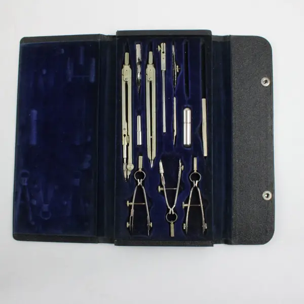 Vintage Drafting Compass Divider Set Drawing Instruments Case