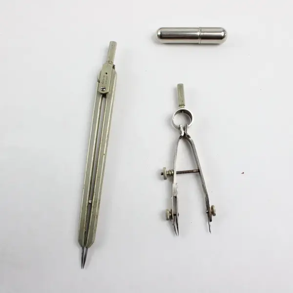Vintage Drafting Compass Divider Set Drawing Instruments Case