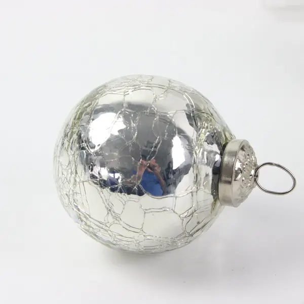 DOFT Decorative Ornament Set 6 Silver Ornaments Boxed