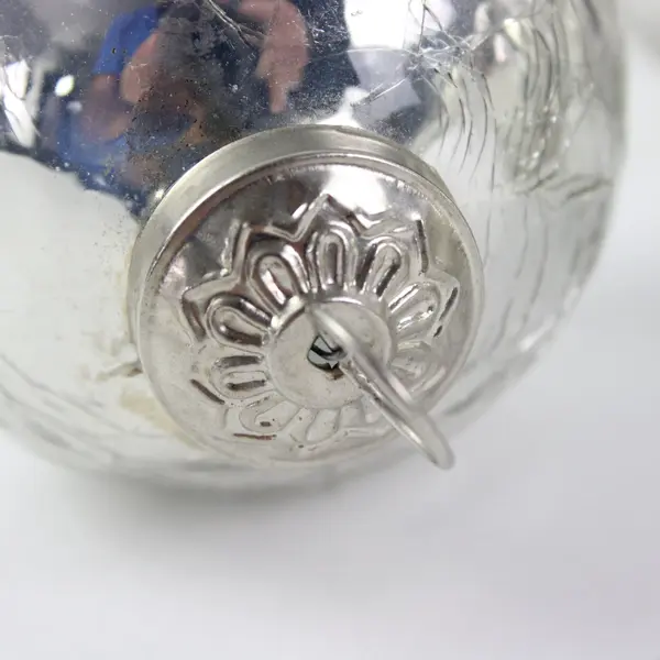 DOFT Decorative Ornament Set 6 Silver Ornaments Boxed