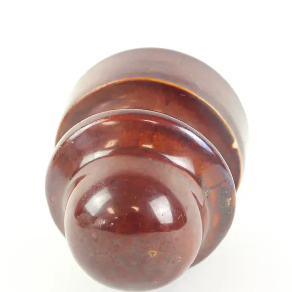 Brown Ceramic Porcelain Electrical Insulator Utility Pole Industrial Decor