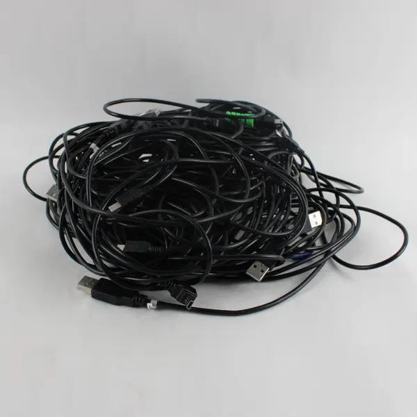 Lot of Assorted Unbranded USB Cables USB-A Mini-USB Mixed Ends Untested