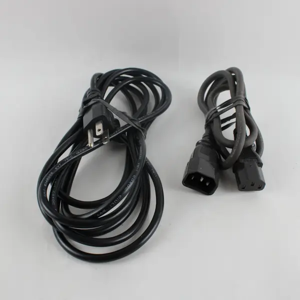 Lot of 2 Computer Power Cables Used Untested
