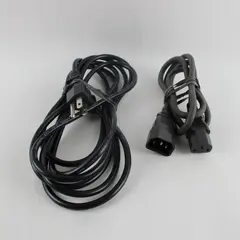 Lot of 2 Computer Power Cables Used Untested