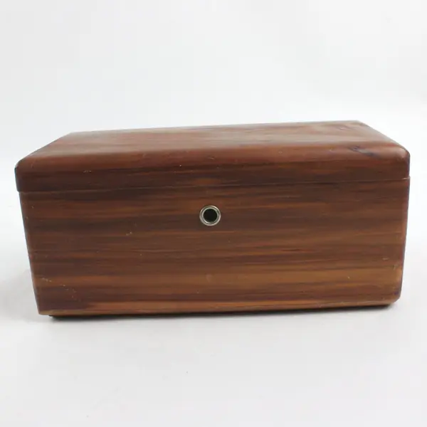 Lane Vintage Miniature Cedar Chest Jewelry Box Wood Hinged Lid