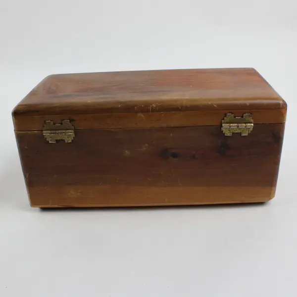 Lane Vintage Miniature Cedar Chest Jewelry Box Wood Hinged Lid