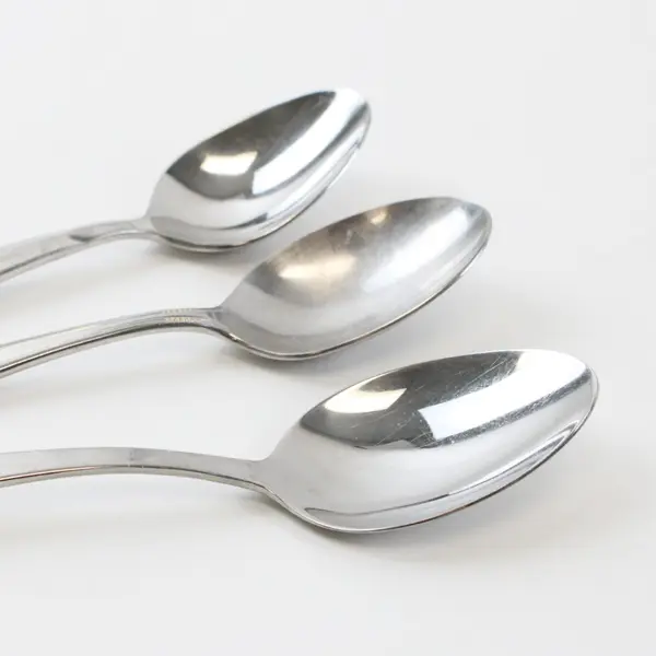 Lot of 3 Spoons 7.5in & 7in Used Kitchen Dining Flatware