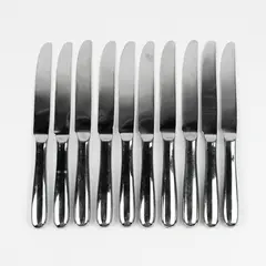 Lot Of 10 Continental Classic Wallace French Hollow Knives Stainless Steel 
