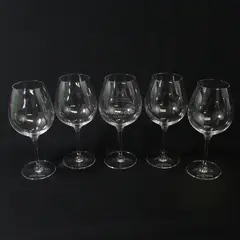 Lot of 5 Haworth Inc Red Wine Glasses McMinnville Wine+Food Classic