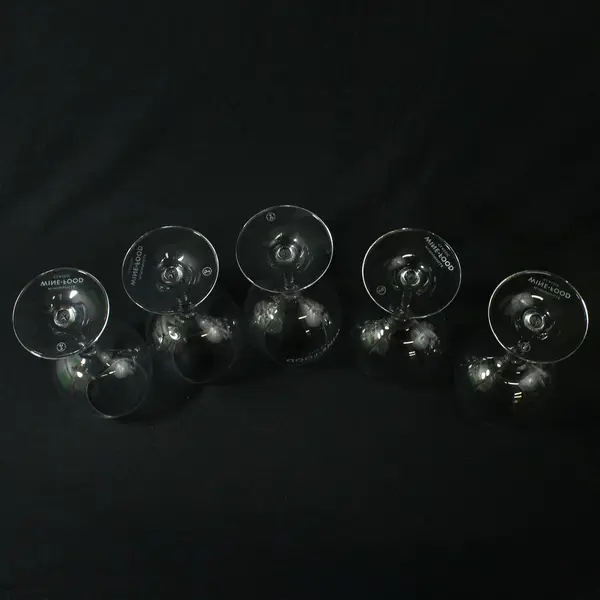 Lot of 5 Haworth Inc Red Wine Glasses McMinnville Wine+Food Classic