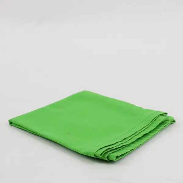 Lot of 9 Bright Orange and Green Cloth Napkins FLAWED