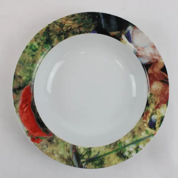 Set of 4 Sakura Renoir Rim Soup Pasta Bowls 9-1/8" Retired Pattern