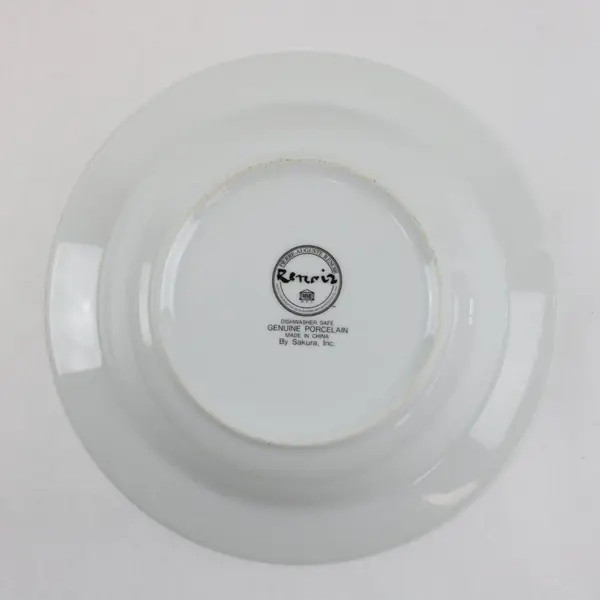 Set of 4 Sakura Renoir Rim Soup Pasta Bowls 9-1/8" Retired Pattern