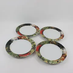 Set of 4 Sakura Genuine Porcelain Renoir Dinner Plates 10.75"