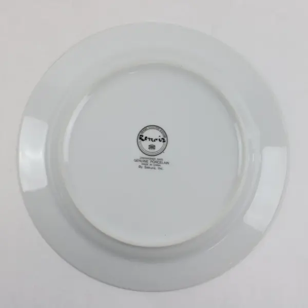 Set of 4 Sakura Genuine Porcelain Renoir Dinner Plates 10.75"