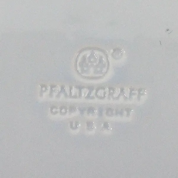 Pfaltzgraff Poetry Glossy Oval Serving Platter Blue Roses 14.5"