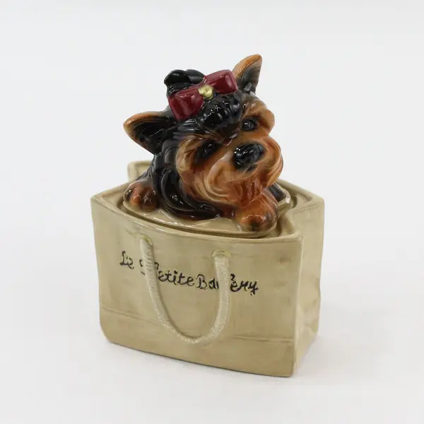 Vintage Big Sky Canine Le Petite Bakery Yorkie Salt Pepper Shaker Set
