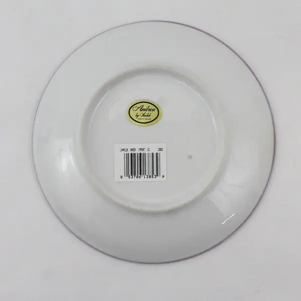 Andrea by Sadek Ceramic Violet Floral Saucer 6.75 Inch