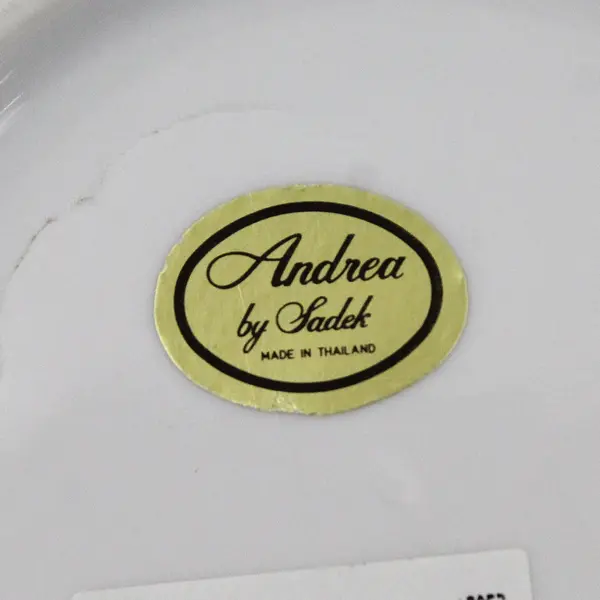 Andrea by Sadek Ceramic Violet Floral Saucer 6.75 Inch