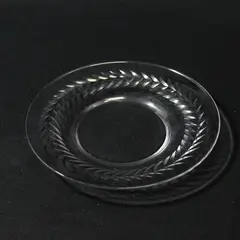 Vintage Fostoria Laurel Clear Glass Plate 6"