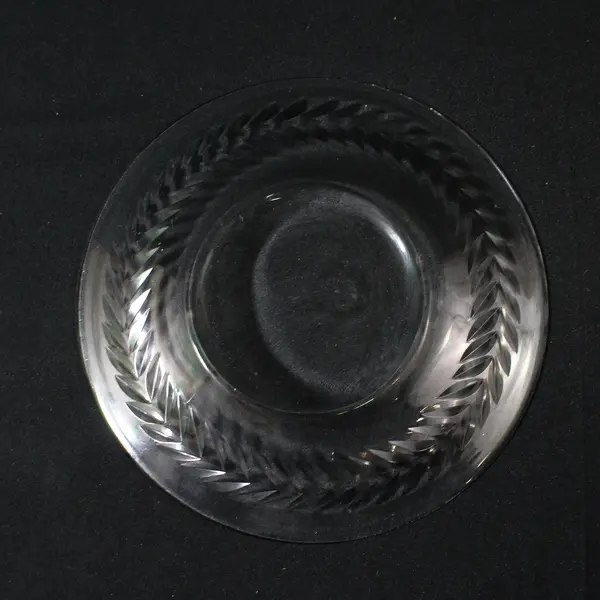 Vintage Fostoria Laurel Clear Glass Plate 6"