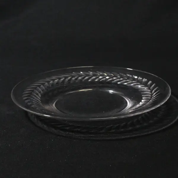 Vintage Fostoria Laurel Clear Glass Plate 6"