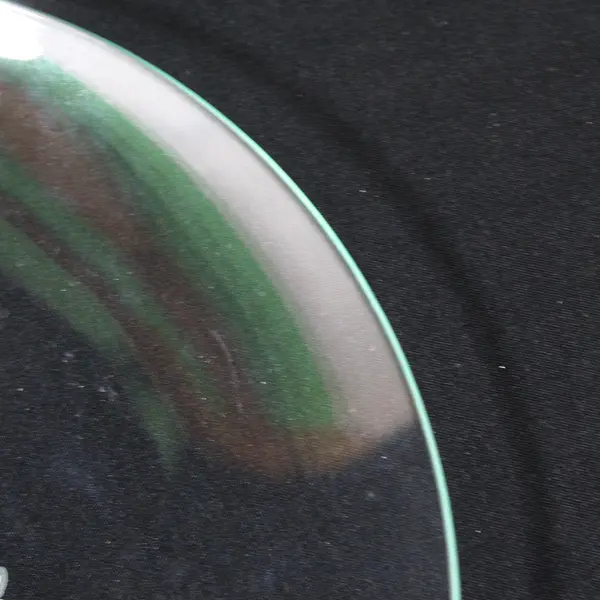 Linfield College Etched Oak Tree Glass Salad Plate 8 Inch