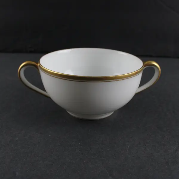 Noritake Nippon Cream Bouillon Double Handle Soup Bowl The Mikado Pattern