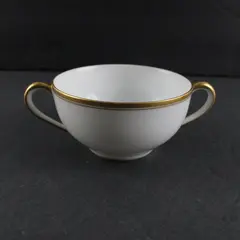 Noritake Nippon Cream Bouillon Double Handle Soup Bowl The Mikado Pattern