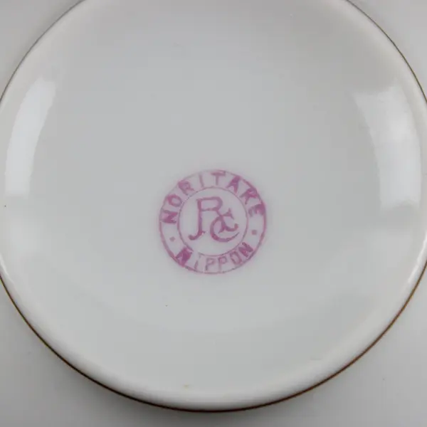 Noritake Nippon Cream Bouillon Double Handle Soup Bowl The Mikado Pattern