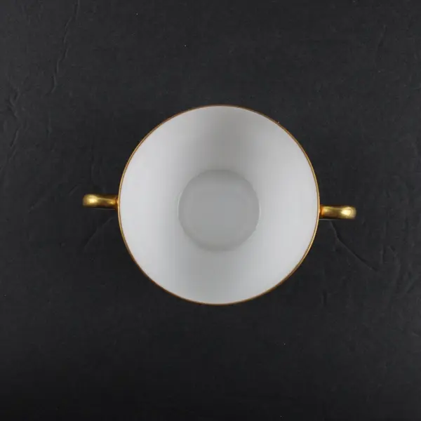 Noritake Nippon Cream Bouillon Double Handle Soup Bowl The Mikado Pattern