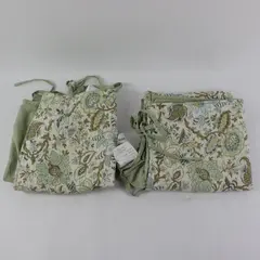 Sunburst Intl Set of 2 Square Pillow Covers Jacobean Floral 21x21