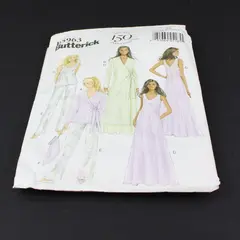 Butterick Pattern B5963 Nightgown/Top/Pants/Robe And Lingerie Bag, Size A5 Uncut