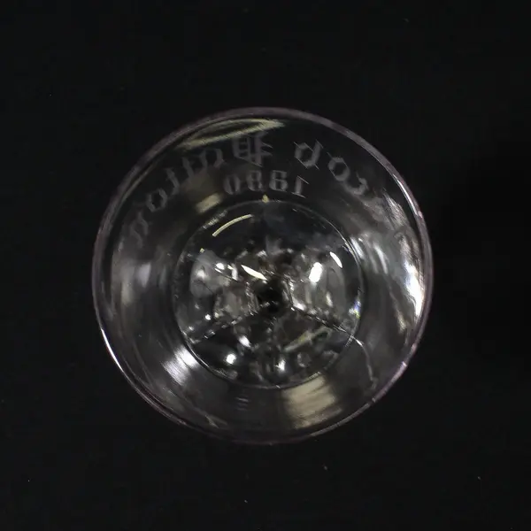 Antique Duncan & Miller Windsor Cordial Glass Etched Jacob Patton 1890