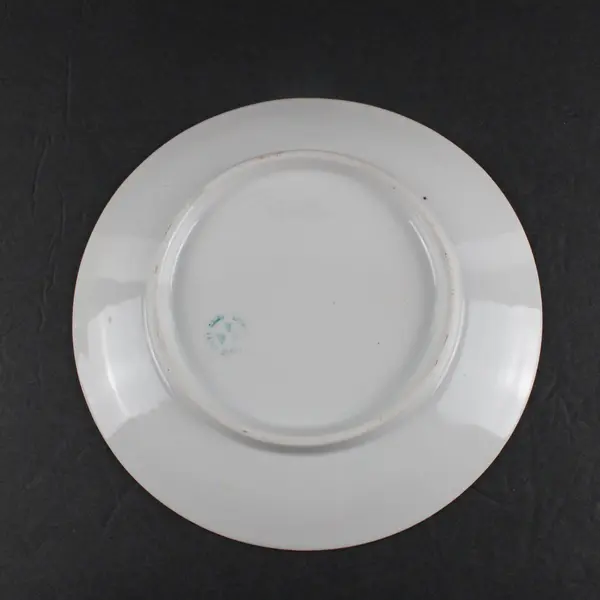 Antique Three Crown China Hand-Painted Flowers and Gold Rim Decorative Plate 8"