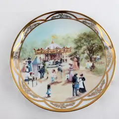 RJ Ernst Enterprises Rusty Money Children's Carousel Dec Coll Plate 1372 8.5in