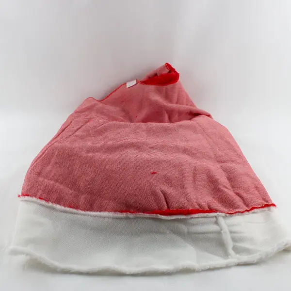 Santa's Best Christmas Eve Fuzzy Red Tree Skirt White Trim 52 Inch