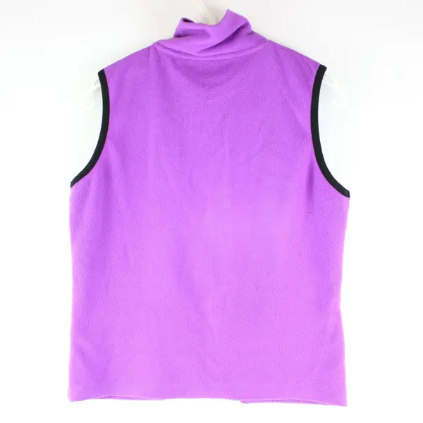 Vintage Heirloom Collectibles Purple Zip Up Fleece Vest Women's M