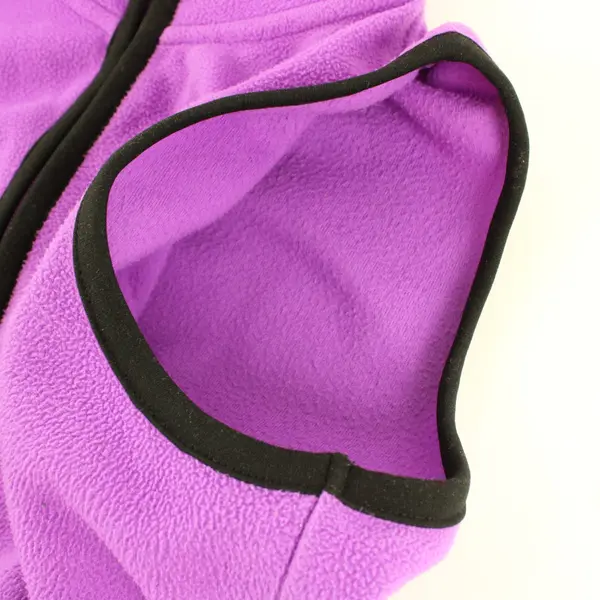 Vintage Heirloom Collectibles Purple Zip Up Fleece Vest Women's M
