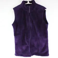 Jason Maxwell Purple Fleece Full Zip Up Vest Women's S